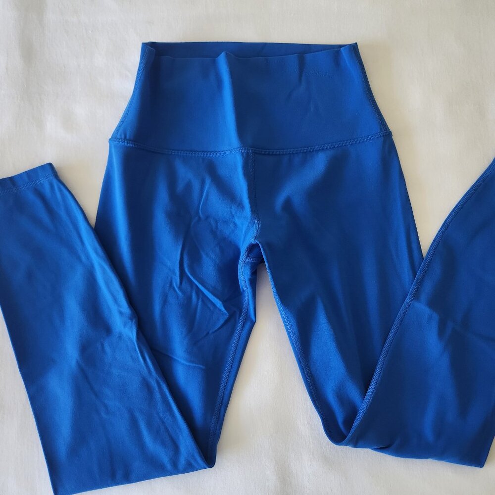 CRZ YOGA Butterluxe Yoga Leggings 25" - High Waisted Size Small - Sparkle Blue